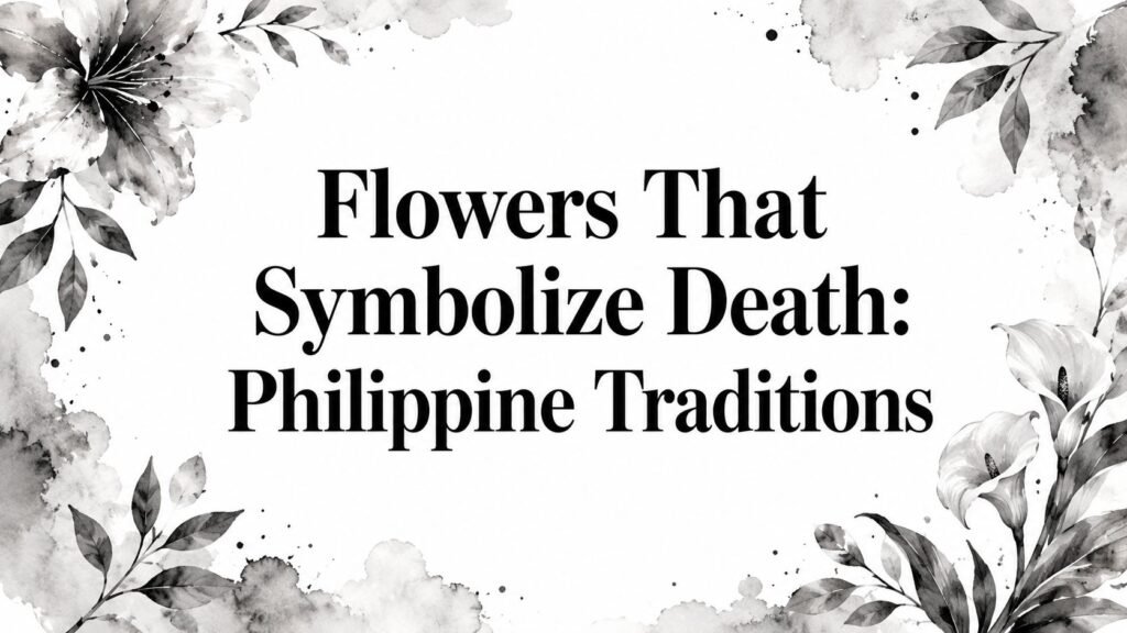 Flowers That Symbolize Death: Philippine Traditions