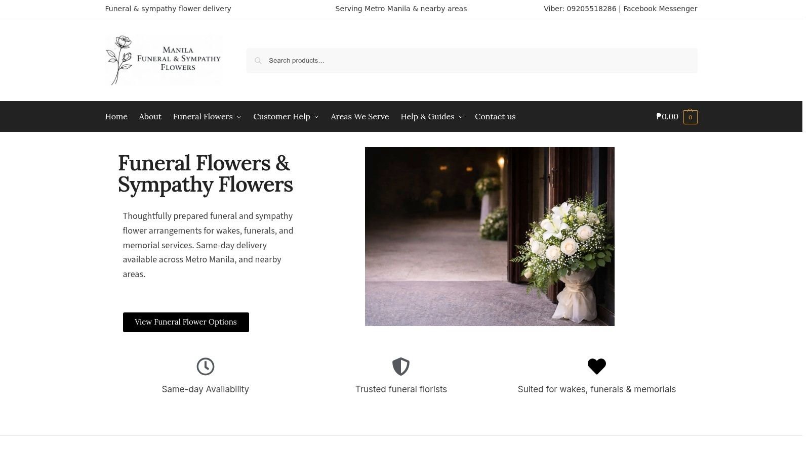 Screenshot from https://funeralflowersmanila.ph