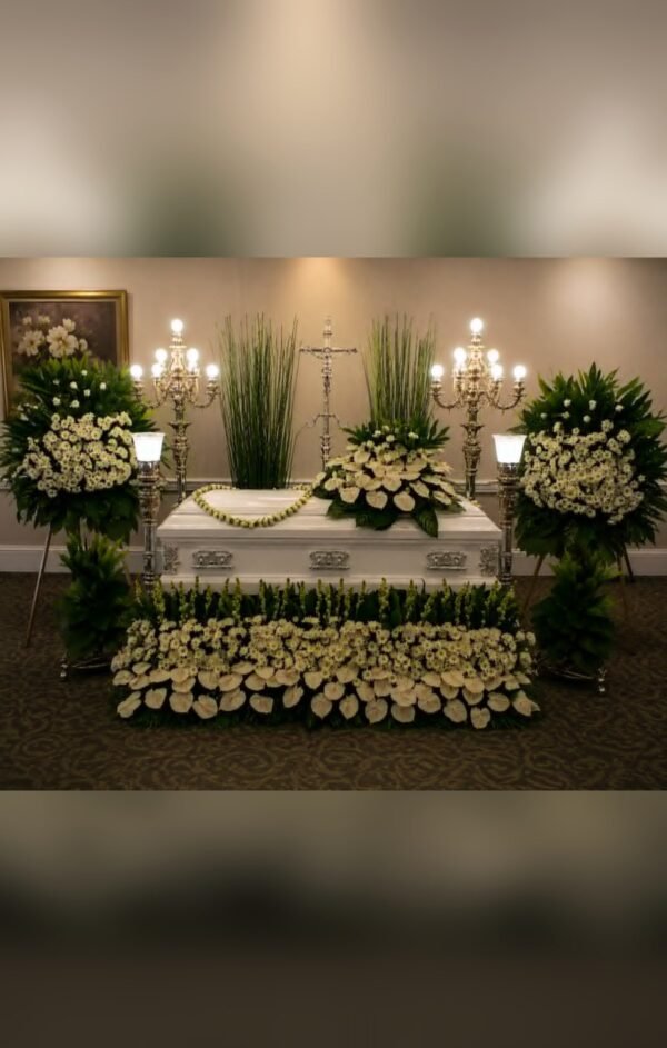 Candelabra Garland Setup