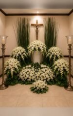 Orchid Cascade Urn Setup